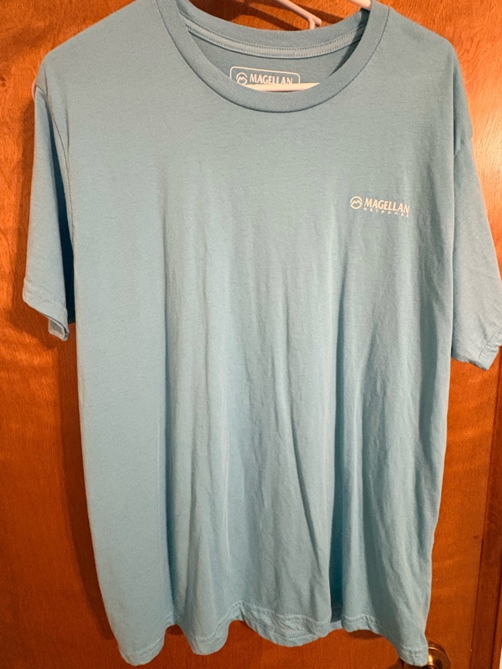 Magellan Outdoors Men’s Sky Blue Crew Neck Short Sleeve Tee